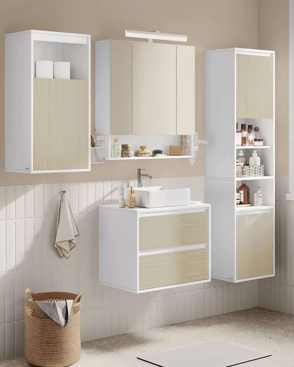 badezimmerschrank_hngend_mit__fchern__x__x__cm_5.webp Cheap SONGMICS Badezimmerschrank hängend mit 7 Fächern 30 x 40 x 160 cm