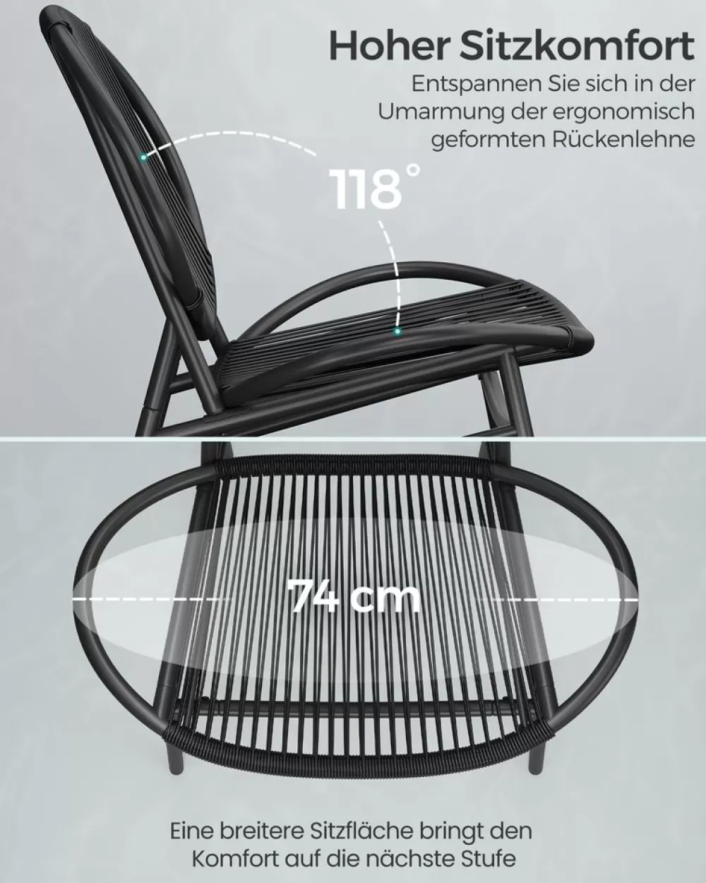 balkonmbel_er_set_mit_tisch_und__sthlen_tintenschwarz_3.webp Best SONGMICS Balkonmöbel 3er Set mit Tisch und 2 Stühlen tintenschwarz