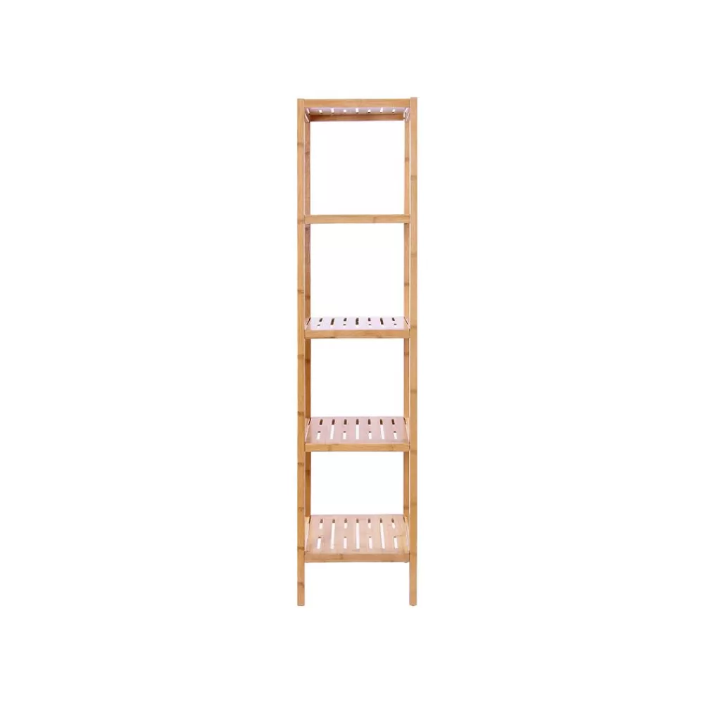bambus__ablagen__x__x__cm_schmal_5.webp Shop SONGMICS Bambus 5 Ablagen 33 x 33 x 146 cm schmal Holzfarbe