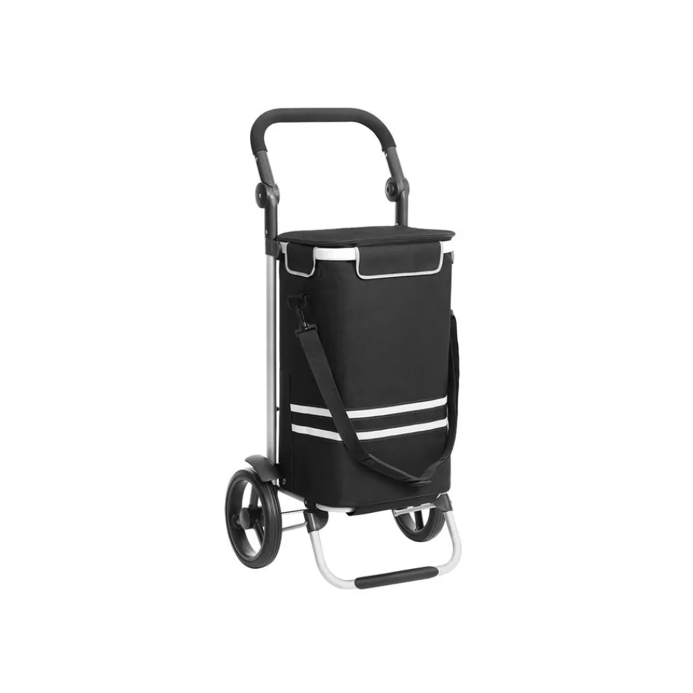 Discount SONGMICS Einkaufstrolley 35 L Schwarz