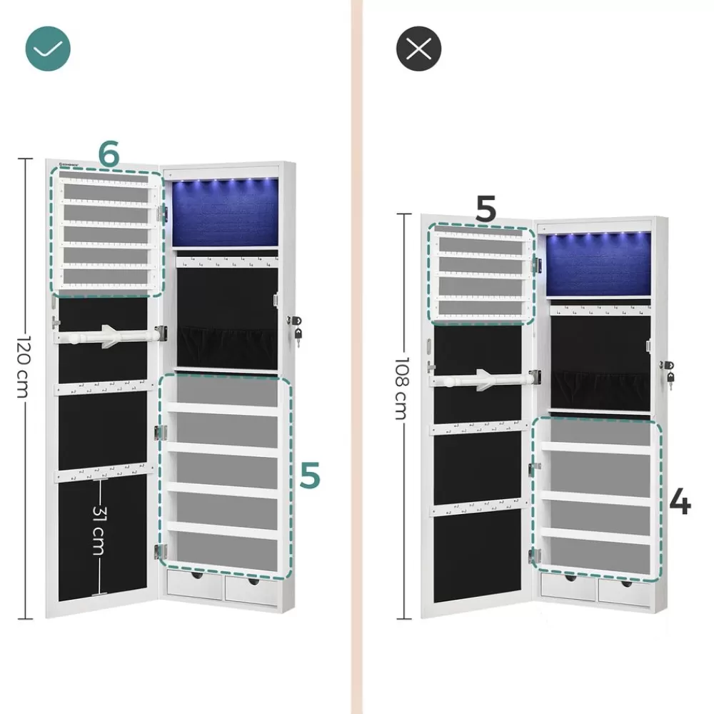 eleganter_schmuckschrank_hngend_7.webp Best SONGMICS Eleganter Schmuckschrank hängend