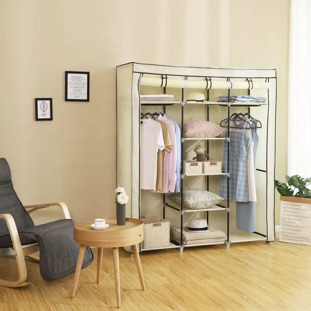 groer_stoffschrank__x__cm_beige_2.webp Store SONGMICS Großer Stoffschrank 175 x 150 cm Beige