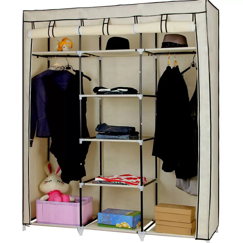 groer_stoffschrank__x__cm_beige_4.webp Store SONGMICS Großer Stoffschrank 175 x 150 cm Beige