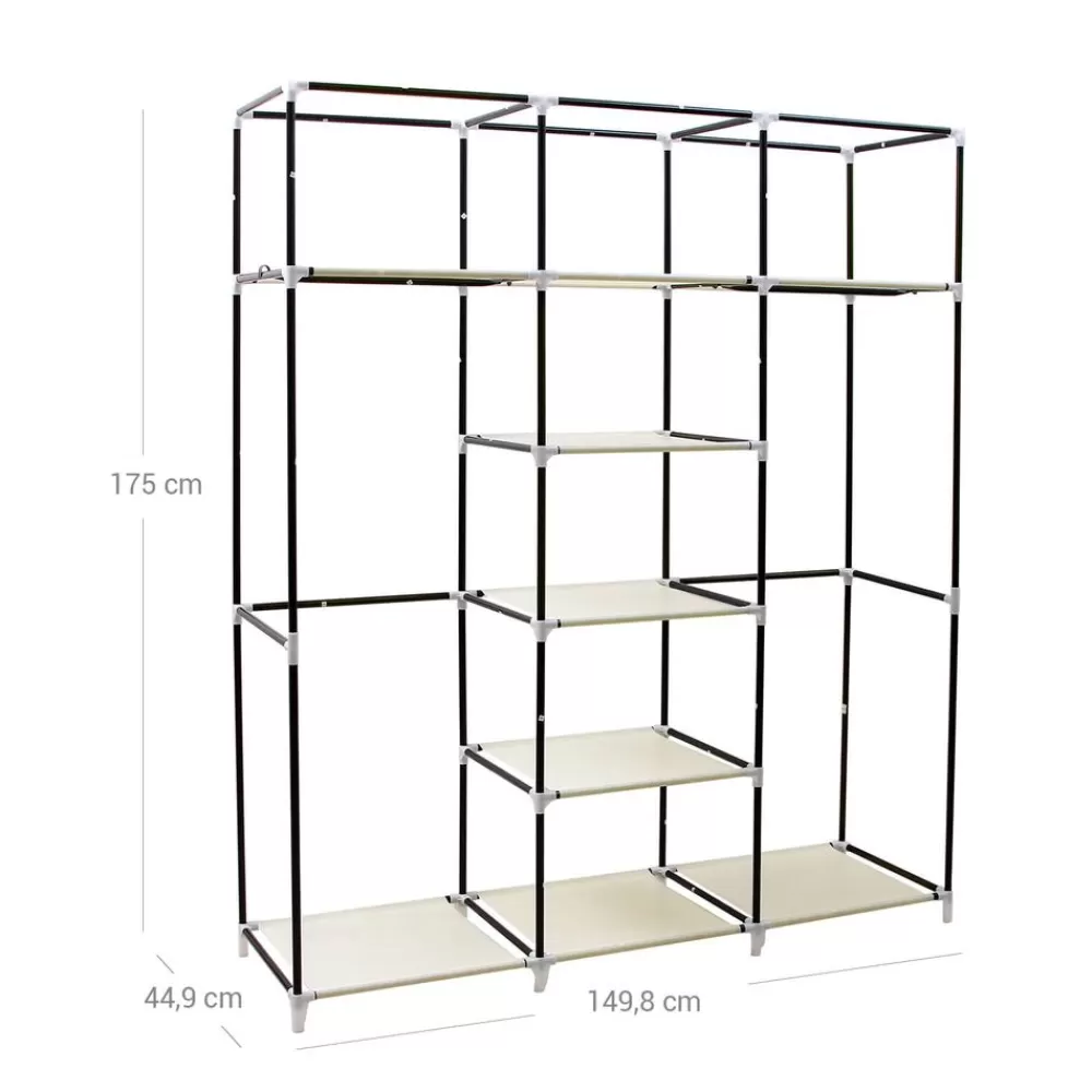 groer_stoffschrank__x__cm_beige_6.webp Store SONGMICS Großer Stoffschrank 175 x 150 cm Beige