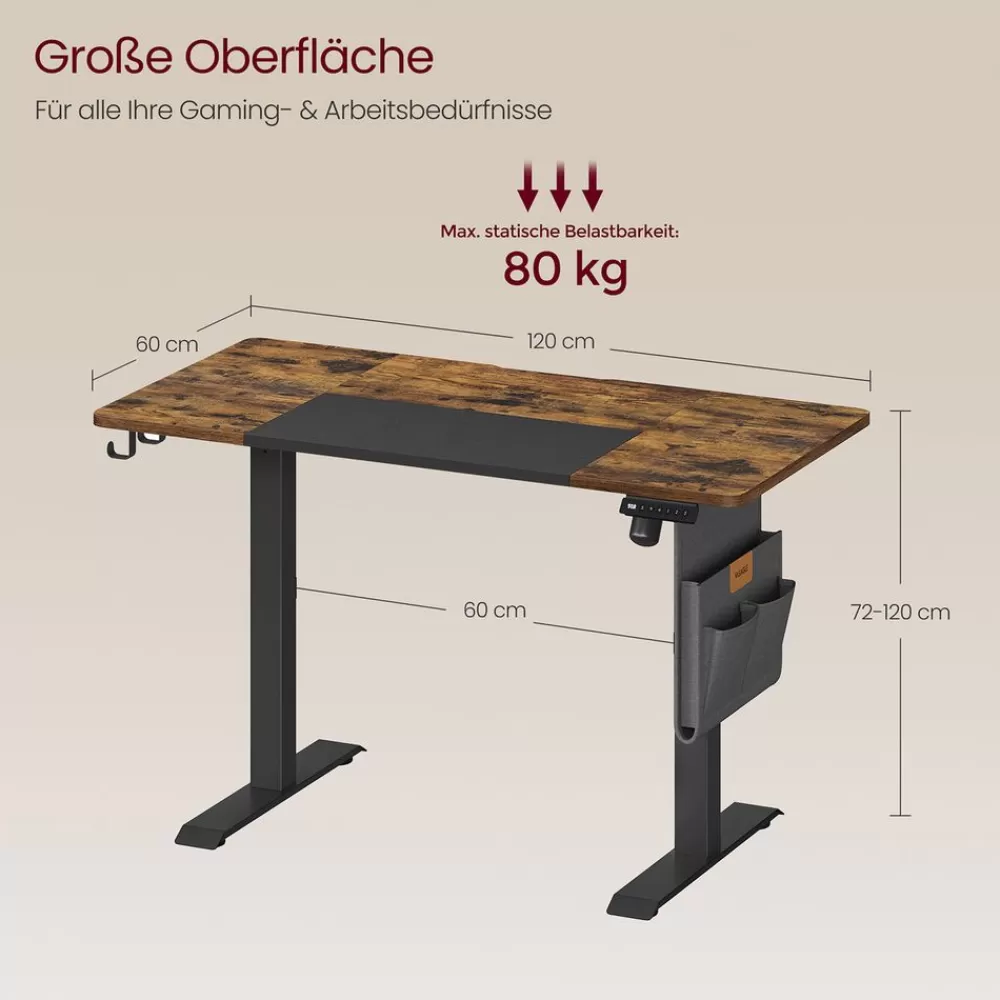 hhenverstellbarer_schreibtisch_elektrisch_5-1.webp Clearance SONGMICS Höhenverstellbarer Schreibtisch elektrisch