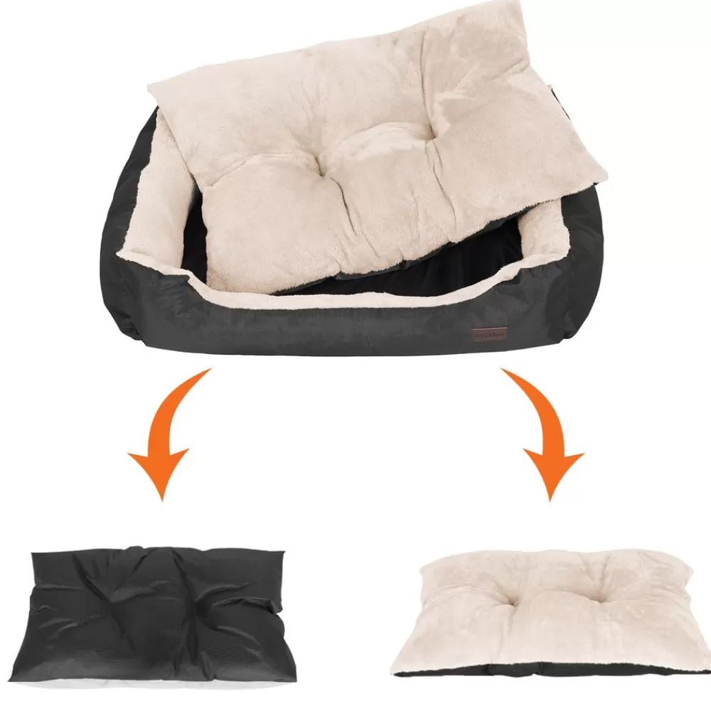 hundebett_oxfordgewebe__cm_braun_10.webp Outlet SONGMICS Hundebett Oxfordgewebe 65 cm Braun