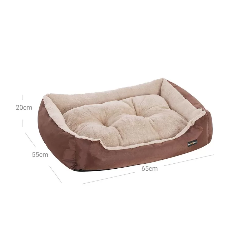 hundebett_oxfordgewebe__cm_braun_5.webp Outlet SONGMICS Hundebett Oxfordgewebe 65 cm Braun