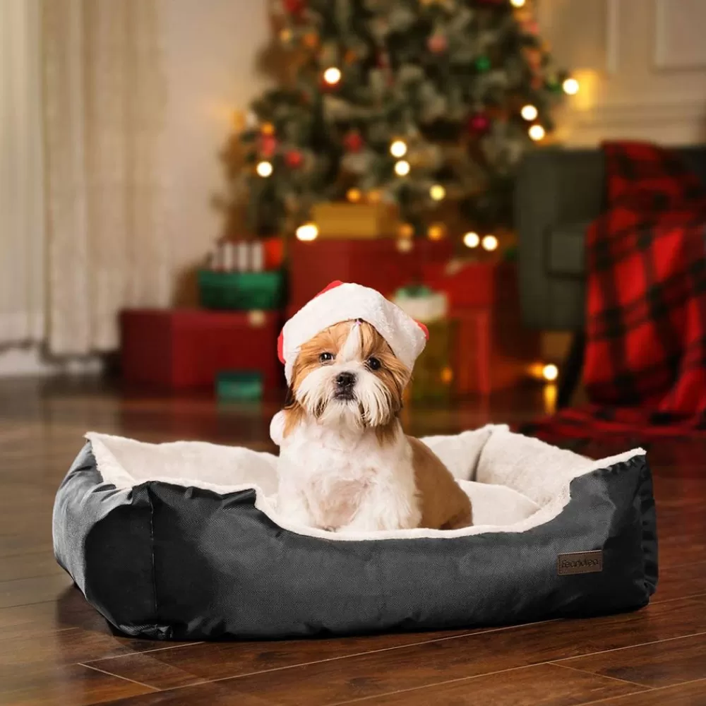 hundebett_oxfordgewebe__cm_braun_8.webp Outlet SONGMICS Hundebett Oxfordgewebe 65 cm Braun