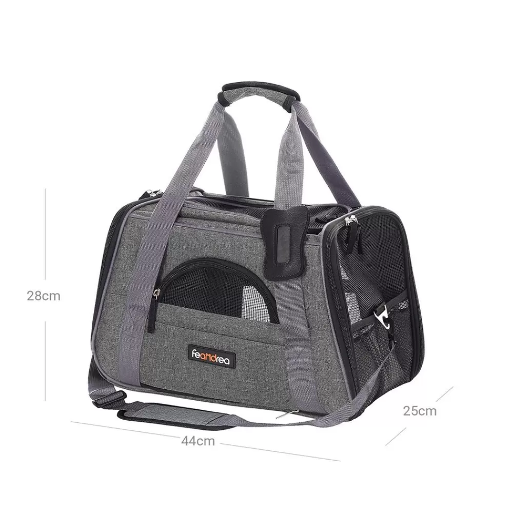 hundetasche_dunkelgrau_4.webp Sale SONGMICS Hundetasche Dunkelgrau