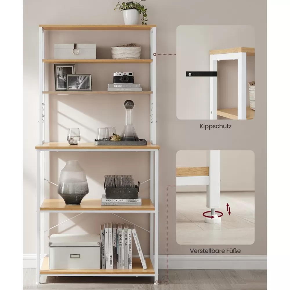 industriedesign_kchenregal_vintagebraunschwarz_17.webp New SONGMICS Industrie-Design Küchenregal Vintagebraun-Schwarz