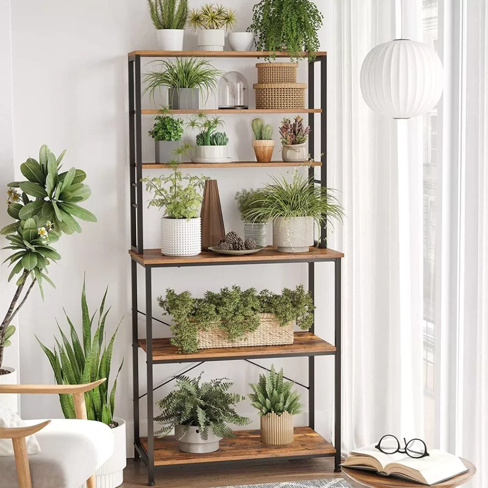 industriedesign_kchenregal_vintagebraunschwarz_3.webp New SONGMICS Industrie-Design Küchenregal Vintagebraun-Schwarz