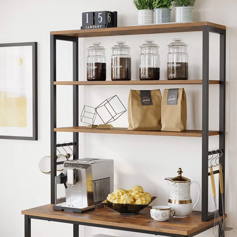 industriedesign_kchenregal_vintagebraunschwarz_4.webp New SONGMICS Industrie-Design Küchenregal Vintagebraun-Schwarz