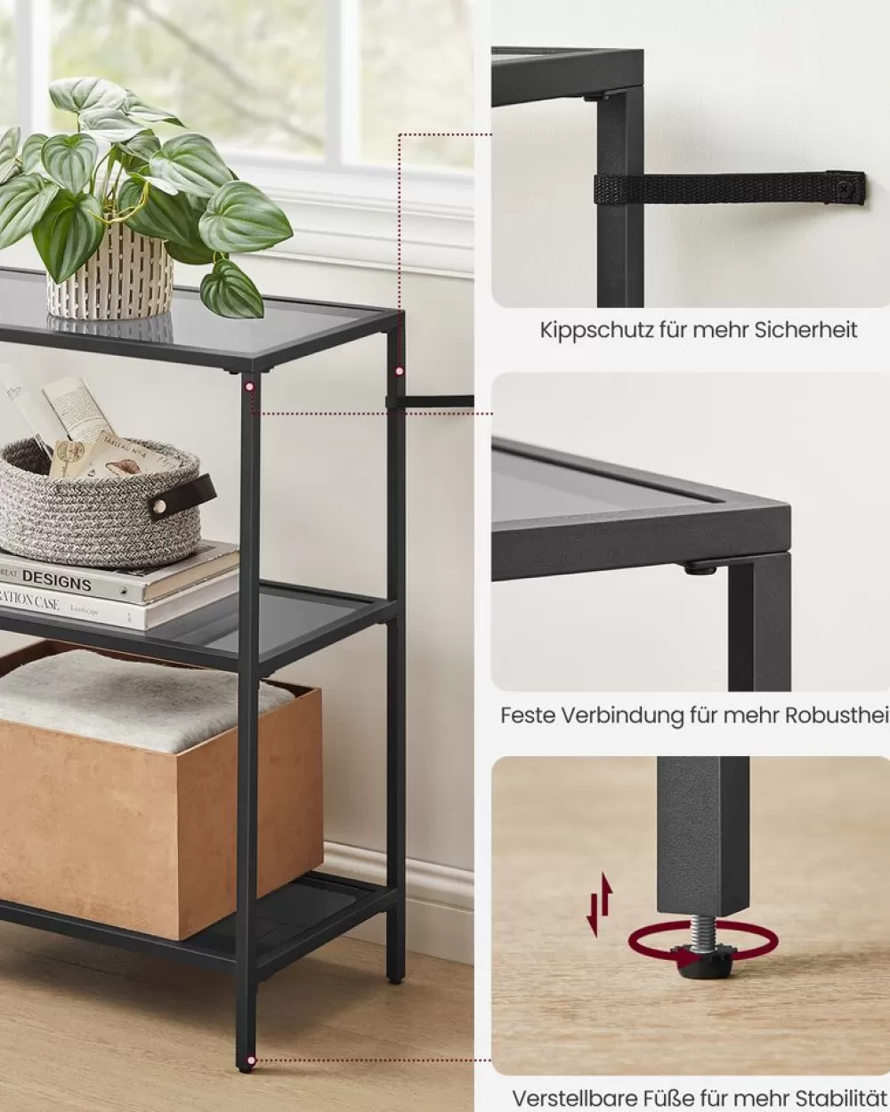 konsolentisch_mit__ebenen_13.webp Best SONGMICS Konsolentisch mit 3 Ebenen