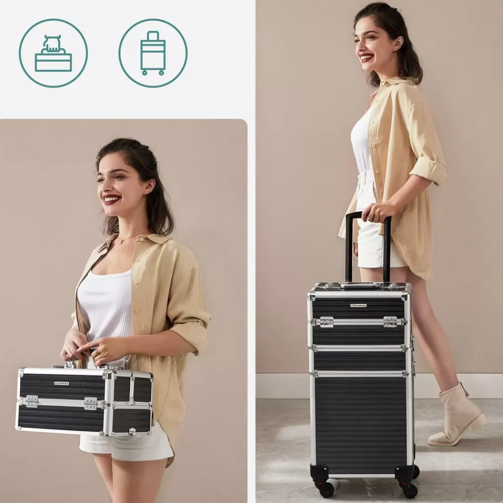 kosmetikkoffer_mit_rollen_schwarz_6.webp Clearance SONGMICS Kosmetikkoffer mit Rollen Schwarz