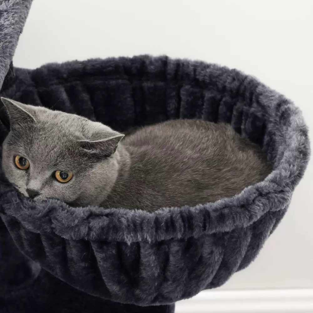 kratzbaum_mit_hohem_turm__cm_grau_11.webp Best Sale SONGMICS Kratzbaum mit hohem Turm 138 cm Grau