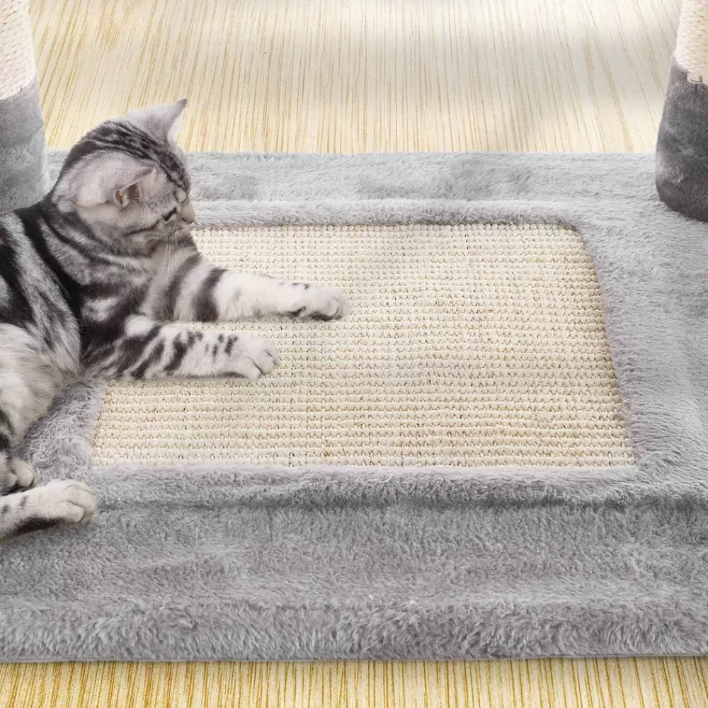 kratzbaum_mit_hohem_turm__cm_grau_3.webp Best Sale SONGMICS Kratzbaum mit hohem Turm 138 cm Grau