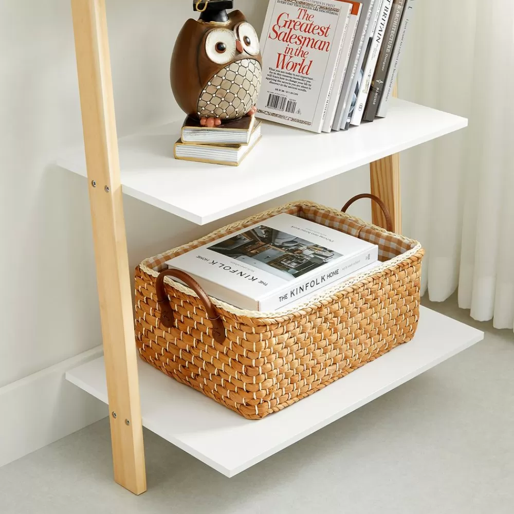 leiterregal_mit__ebenen_mattweinaturfarben_4.webp Best SONGMICS Leiterregal mit 5 Ebenen mattweiß-naturfarben