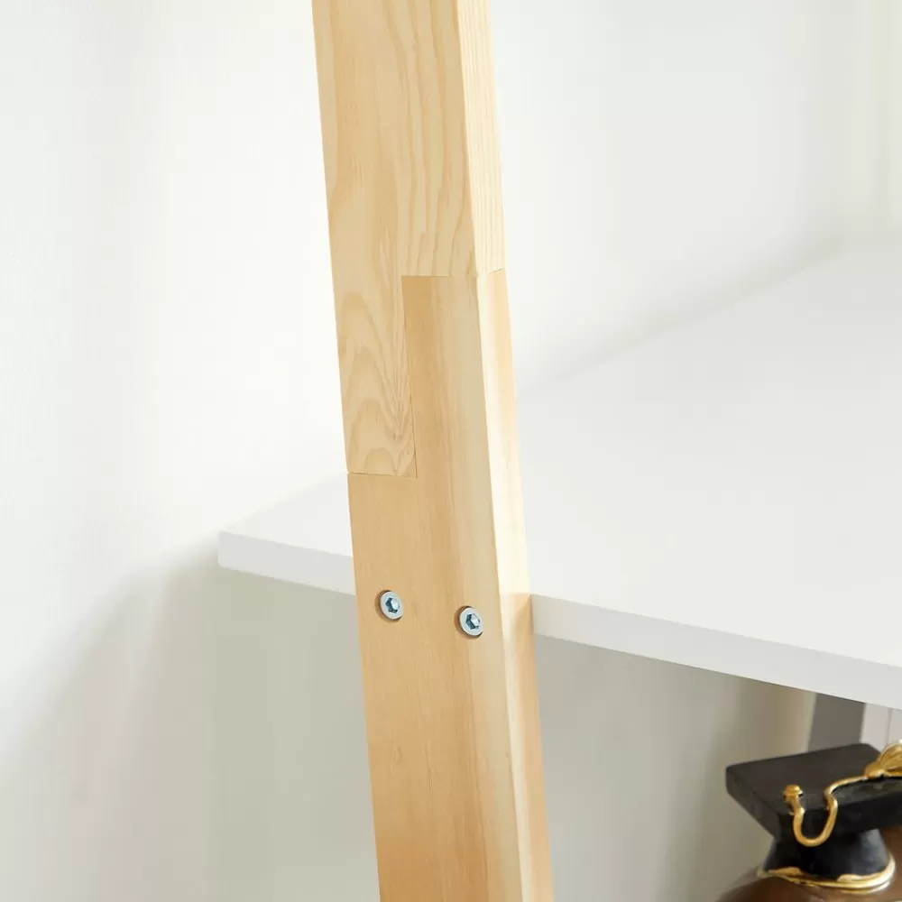 leiterregal_mit__ebenen_mattweinaturfarben_5.webp Best SONGMICS Leiterregal mit 5 Ebenen mattweiß-naturfarben