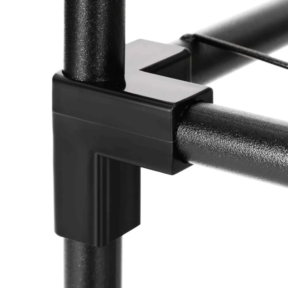 schuhregal__gitterablagen_schwarz_3.webp Outlet SONGMICS Schuhregal 5 Gitterablagen Schwarz