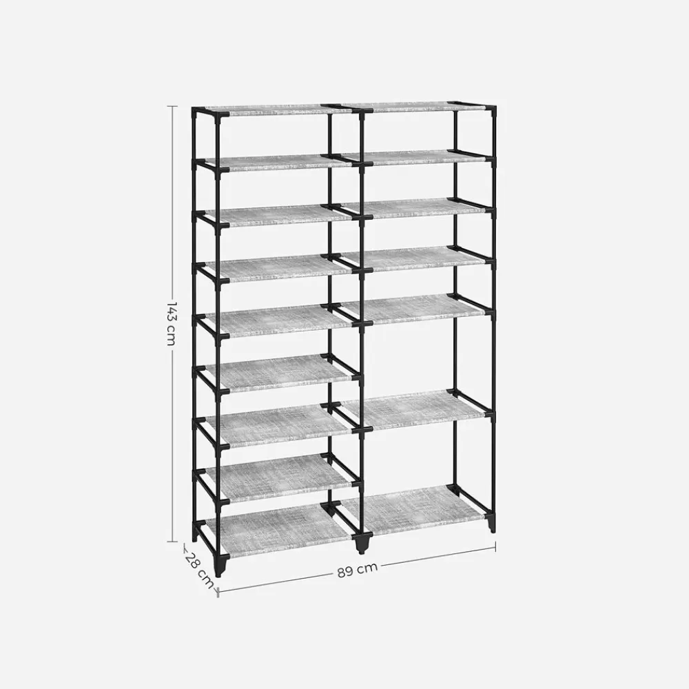 schuhregal_mit__ebenen_6-3.webp Best Sale SONGMICS Schuhregal mit 9 Ebenen