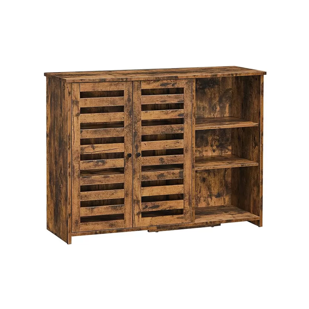 Store SONGMICS Sideboard verstellbare Ablage Vintagebraun