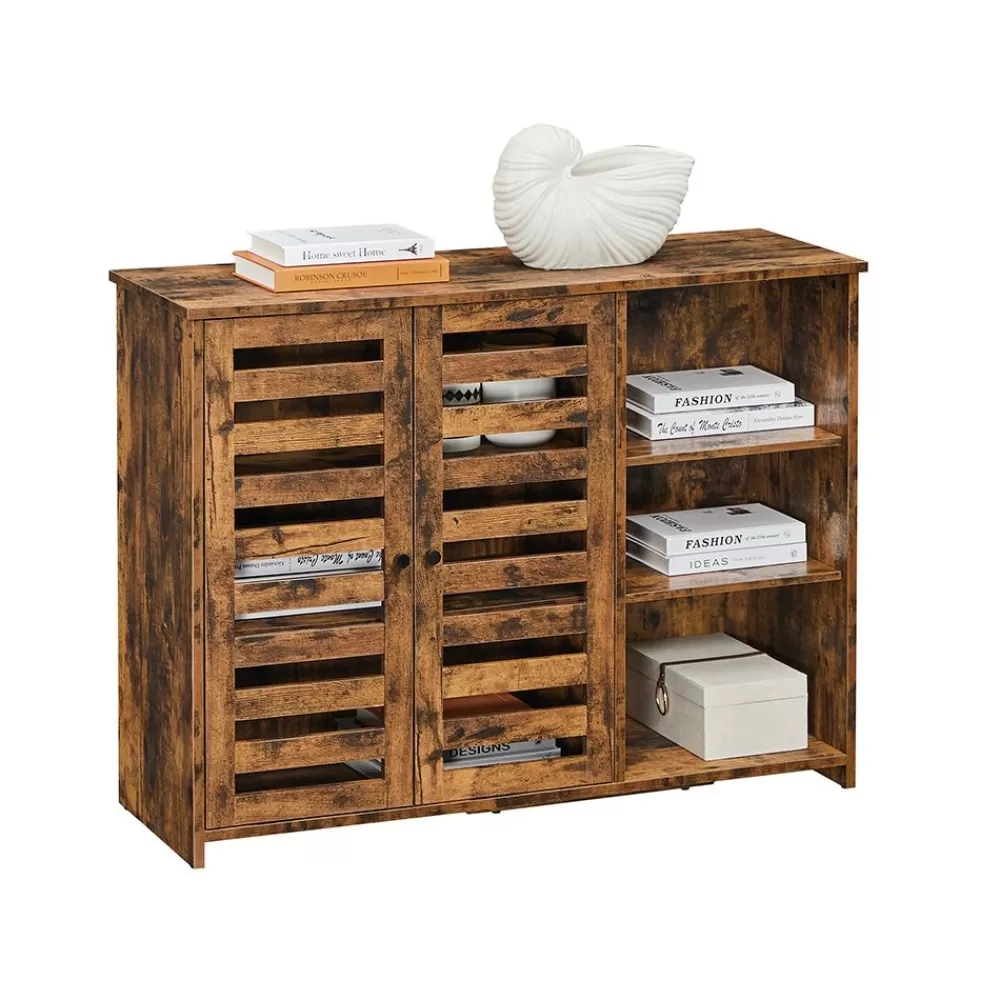 Store SONGMICS Sideboard verstellbare Ablage Vintagebraun