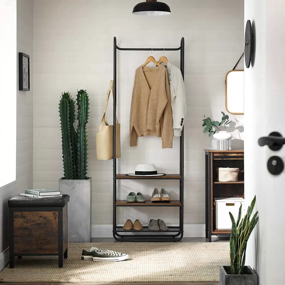 Clearance SONGMICS Sitzbank mit Stauraum Vintagebraun