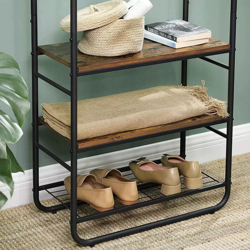 Clearance SONGMICS Sitzbank mit Stauraum Vintagebraun