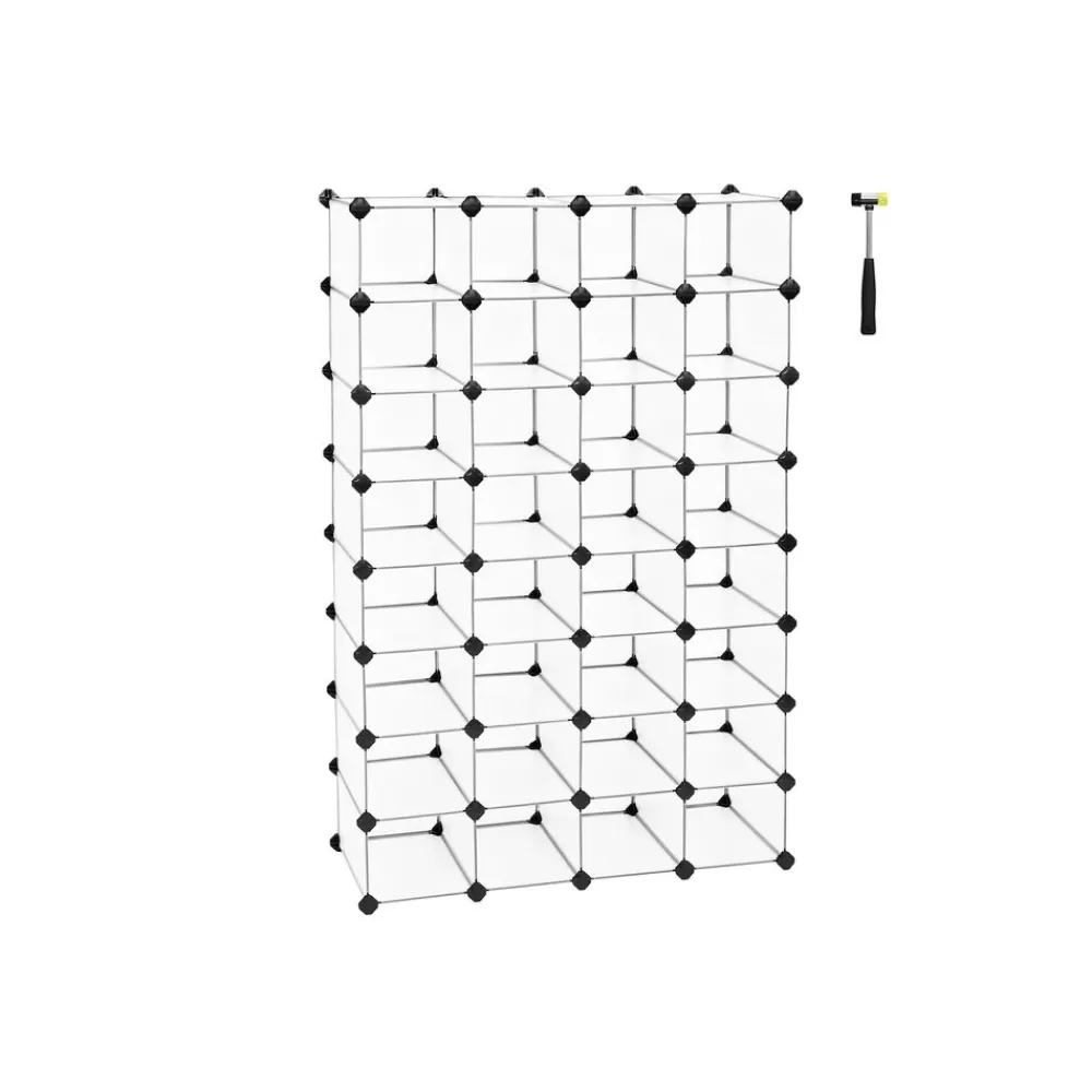 Hot SONGMICS Steckregalsystem 32 Würfel Weiß