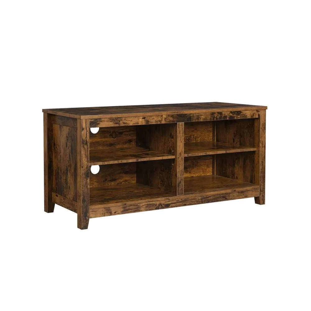 New SONGMICS TV-Regal mit offenen Fächern Vintagebraun