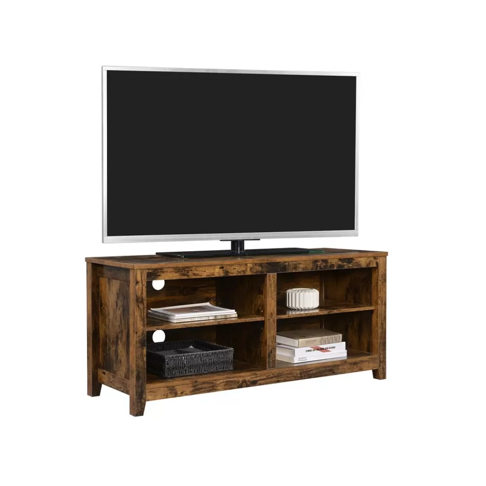 New SONGMICS TV-Regal mit offenen Fächern Vintagebraun