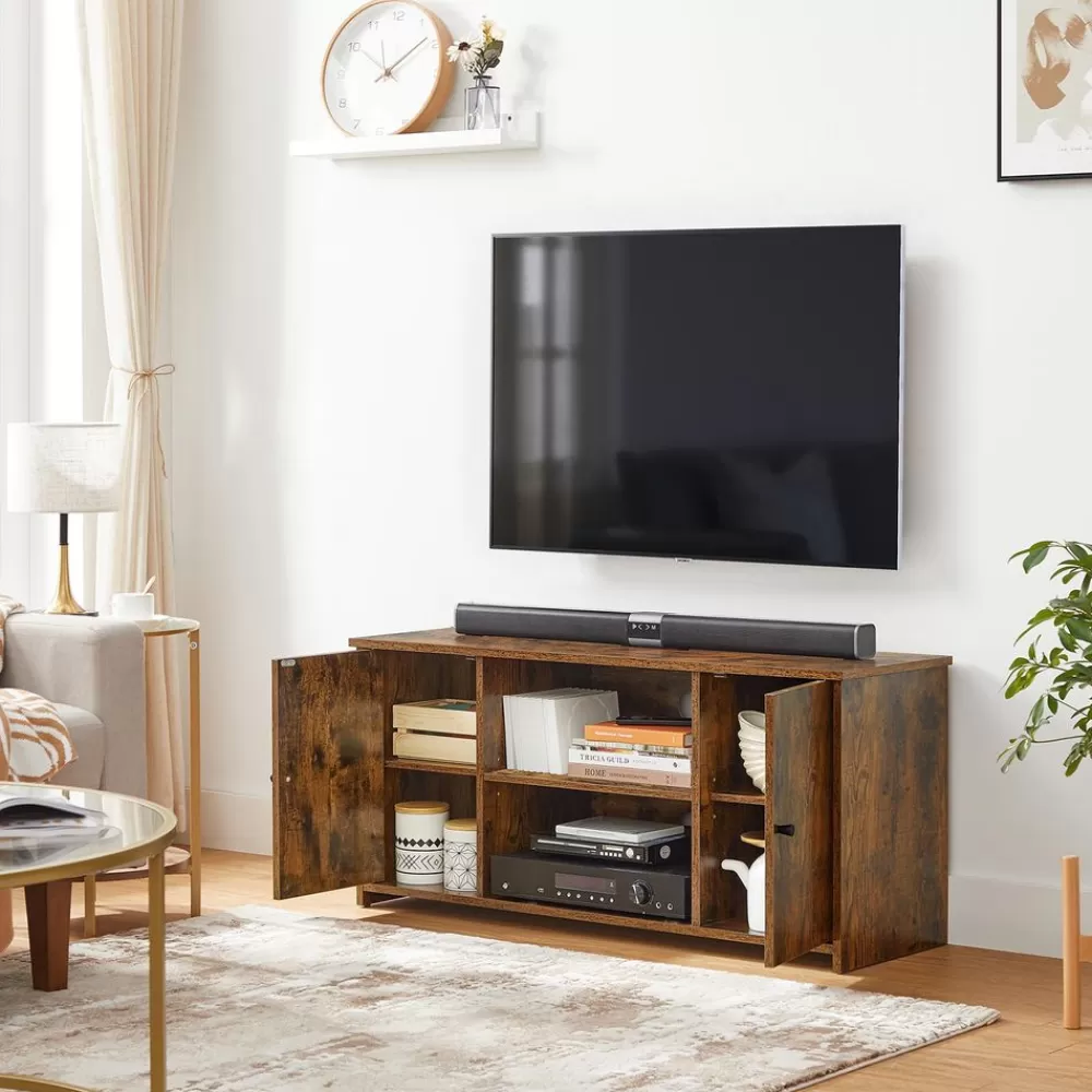 Discount SONGMICS TV-Schrank mit Türen Vintagebraun